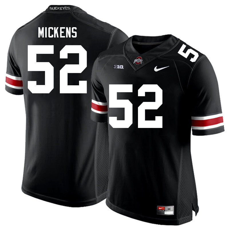 Ohio State Buckeyes #52 Joshua Mickens College Football Jerseys Stitched Sale-Black